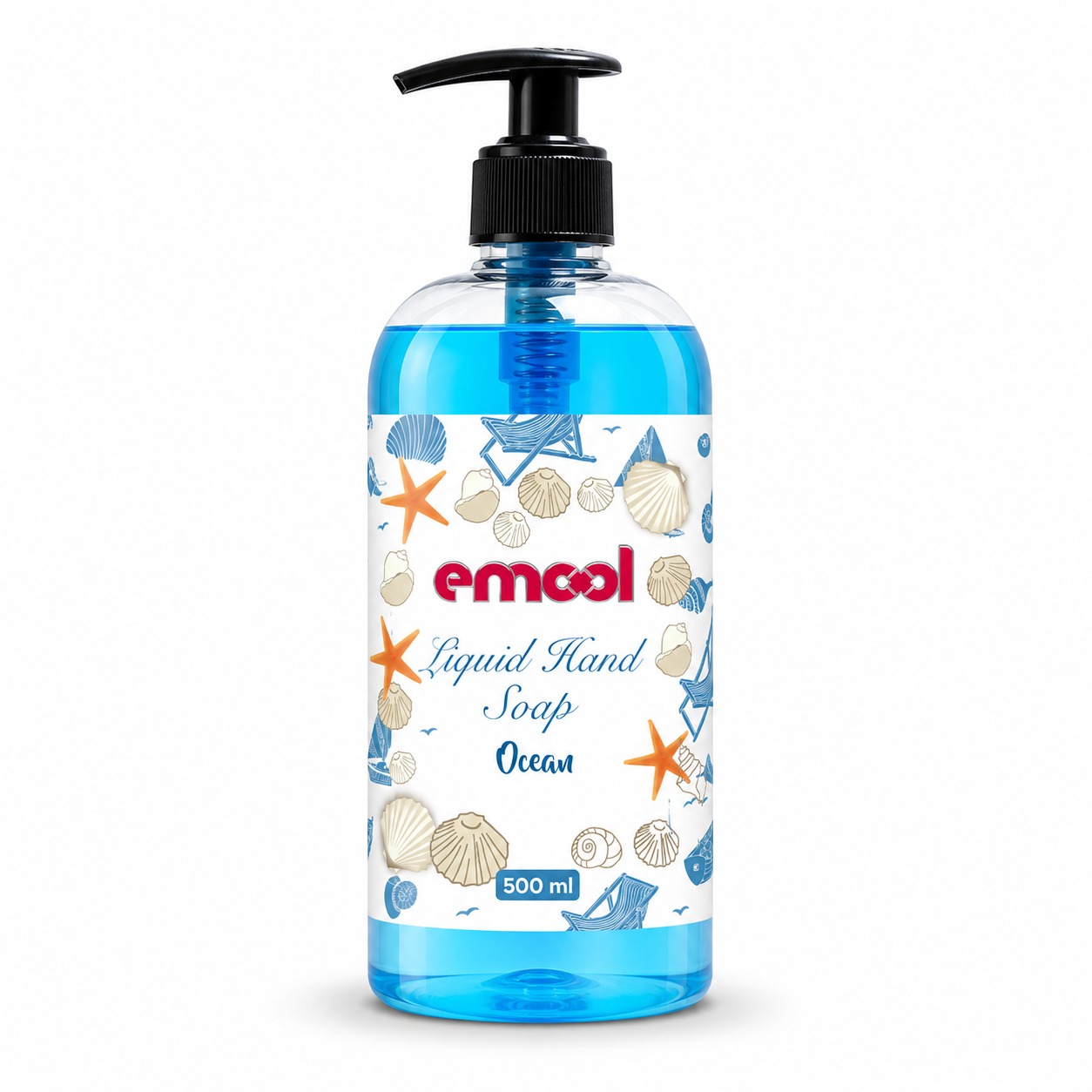 Emool Ocean Sıvı El Sabunu 500 ml | Emool Deterjan | Çamaşır Suyu, Yüzey Temizleyici, Gider Açıcı ve Hijyen Ürünleri Üreticisi | Yerli Temizlik ve Hijyen Ürünleri Üreticisi